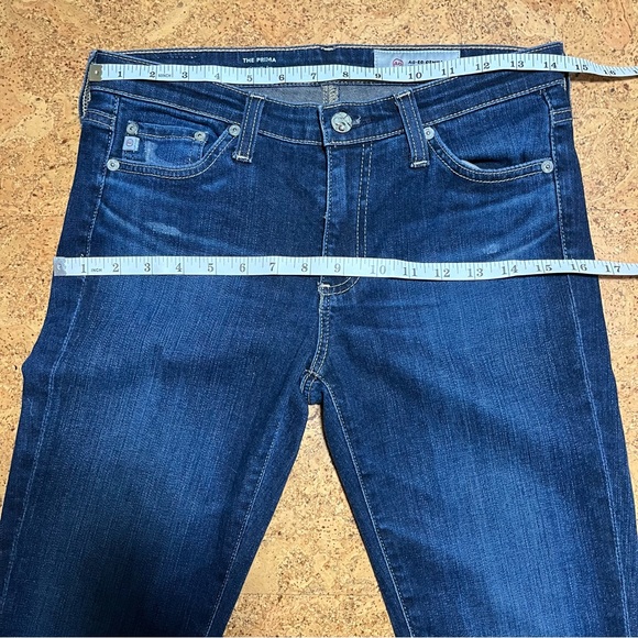 AG-ED Denim The Prima Cigarette Leg Midrise Distressed Jeans Sz 26R - Picture 12 of 14